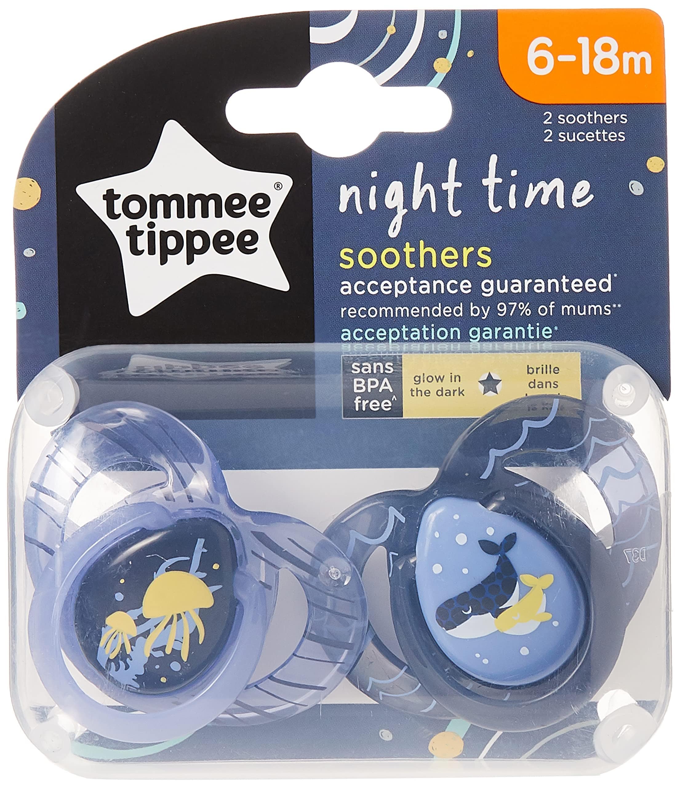 2 sucettes Anytime, Tommee Tippee de Tommee Tippee